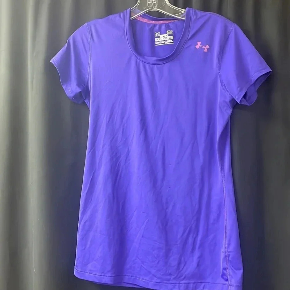 Purple Under Armour Short‎ Sleeve